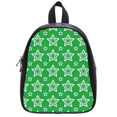 Green White Star Line Space School Bags (small)  by Alisyart