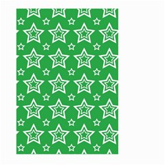 Green White Star Line Space Large Garden Flag (two Sides)