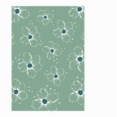 Floral Flower Rose Sunflower Grey Small Garden Flag (two Sides)