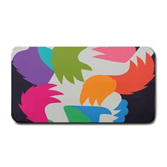 Hand Rainbow Blue Green Pink Purple Orange Monster Medium Bar Mats by Alisyart