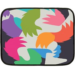 Hand Rainbow Blue Green Pink Purple Orange Monster Fleece Blanket (mini)