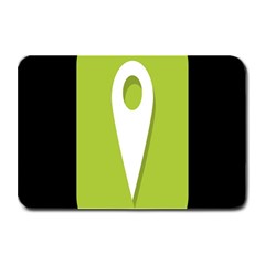 Location Icon Graphic Green White Black Plate Mats by Alisyart