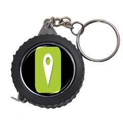 Location Icon Graphic Green White Black Measuring Tapes by Alisyart