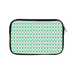 Crown King Triangle Plaid Wave Green White Apple Macbook Pro 13  Zipper Case by Alisyart