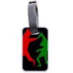 Ninja Graphics Red Green Black Luggage Tags (Two Sides) Front