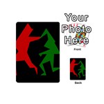 Ninja Graphics Red Green Black Playing Cards 54 (Mini)  Back