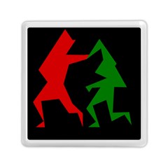 Ninja Graphics Red Green Black Memory Card Reader (square)  by Alisyart