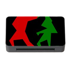 Ninja Graphics Red Green Black Memory Card Reader With Cf by Alisyart