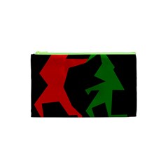 Ninja Graphics Red Green Black Cosmetic Bag (xs)