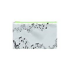 Music Note Song Black White Cosmetic Bag (xs) by Alisyart