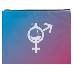 Perfume Graphic Man Women Purple Pink Sign Spray Cosmetic Bag (xxxl) 