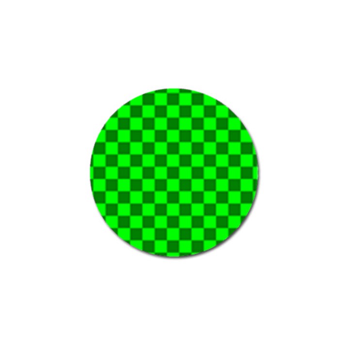 Plaid Flag Green Golf Ball Marker