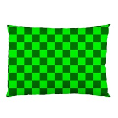 Plaid Flag Green Pillow Case