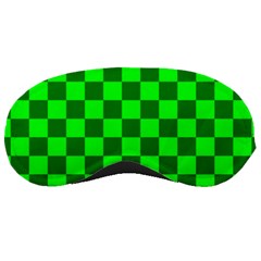 Plaid Flag Green Sleeping Masks