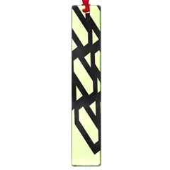 Polygon Abstract Shape Black Green Large Book Marks