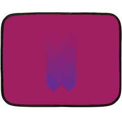 Purple Blue Double Sided Fleece Blanket (mini) 