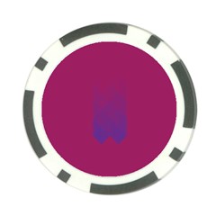 Purple Blue Poker Chip Card Guard (10 Pack)