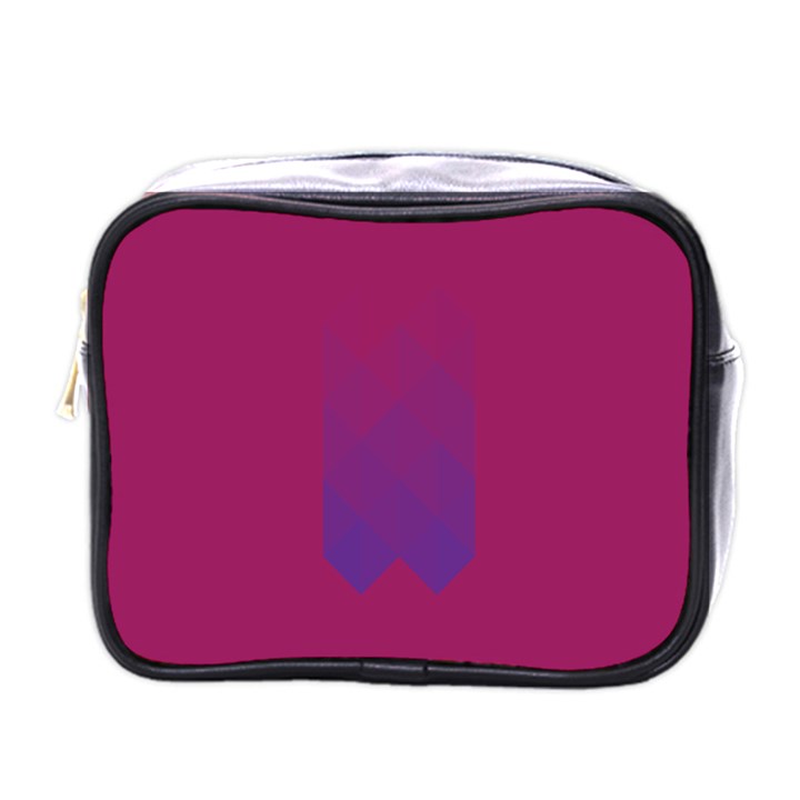 Purple Blue Mini Toiletries Bags