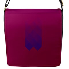 Purple Blue Flap Messenger Bag (s) by Alisyart