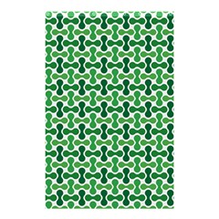 Green White Wave Shower Curtain 48  X 72  (small) 