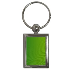 Green Wave Waves Line Key Chains (rectangle) 