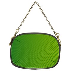 Green Wave Waves Line Chain Purses (two Sides) 