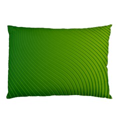 Green Wave Waves Line Pillow Case