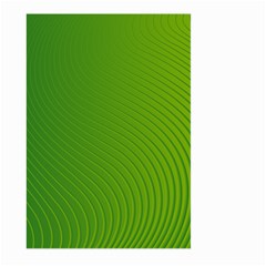 Green Wave Waves Line Large Garden Flag (two Sides)