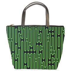 Pipes Green Light Circle Bucket Bags by Alisyart