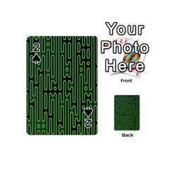 Pipes Green Light Circle Playing Cards 54 (mini) 