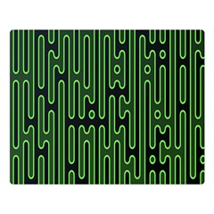 Pipes Green Light Circle Double Sided Flano Blanket (large) 