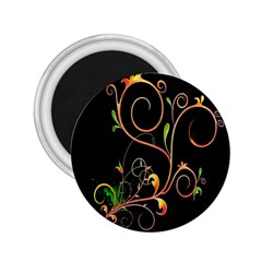Flowers Neon Color 2 25  Magnets by Simbadda