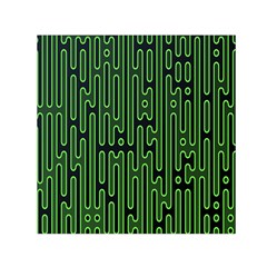 Pipes Green Light Circle Small Satin Scarf (square)