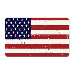 Flag United States United States Of America Stripes Red White Magnet (rectangular) by Simbadda