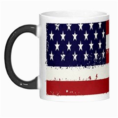 Flag United States United States Of America Stripes Red White Morph Mugs by Simbadda