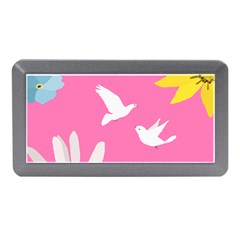 Spring Flower Floral Sunflower Bird Animals White Yellow Pink Blue Memory Card Reader (mini)