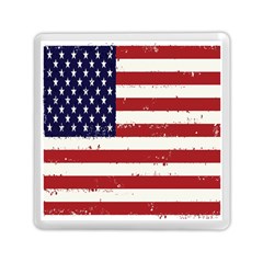 Flag United States United States Of America Stripes Red White Memory Card Reader (square)  by Simbadda