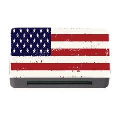 Flag United States United States Of America Stripes Red White Memory Card Reader With Cf by Simbadda