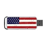 Flag United States United States Of America Stripes Red White Portable USB Flash (Two Sides) Back