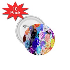 Flowers Colorful Drawing Oil 1 75  Buttons (10 Pack) by Simbadda