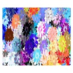 Flowers Colorful Drawing Oil Double Sided Flano Blanket (Small)  50 x40  Blanket Front