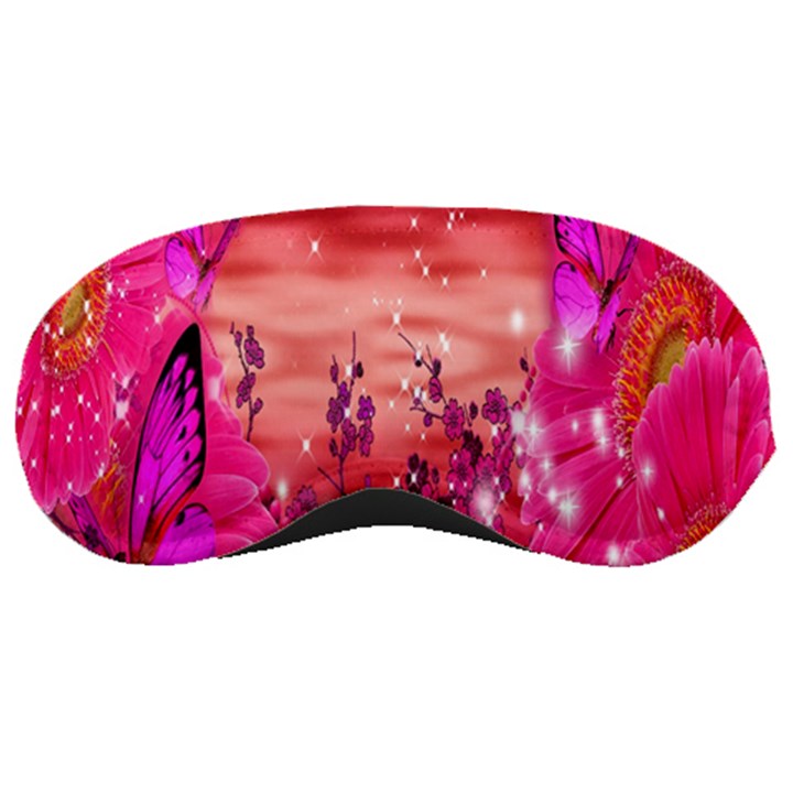 Flowers Neon Stars Glow Pink Sakura Gerberas Sparkle Shine Daisies Bright Gerbera Butterflies Sunris Sleeping Masks