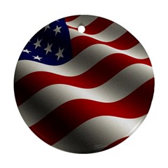 Flag United States Stars Stripes Symbol Ornament (round) by Simbadda