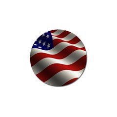 Flag United States Stars Stripes Symbol Golf Ball Marker (4 Pack) by Simbadda