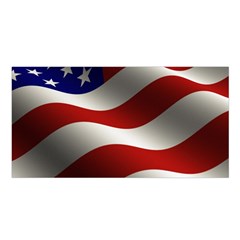 Flag United States Stars Stripes Symbol Satin Shawl by Simbadda