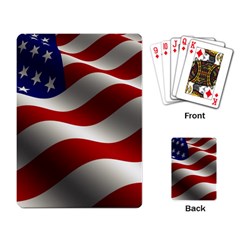 Flag United States Stars Stripes Symbol Playing Card by Simbadda