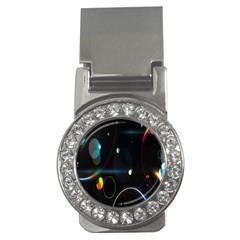 Glare Light Luster Circles Shapes Money Clips (cz)  by Simbadda