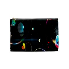 Glare Light Luster Circles Shapes Cosmetic Bag (medium)  by Simbadda