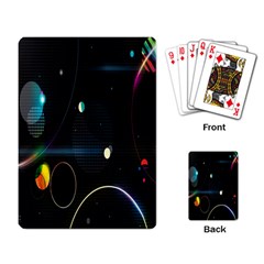 Glare Light Luster Circles Shapes Playing Card by Simbadda