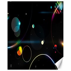 Glare Light Luster Circles Shapes Canvas 16  X 20   by Simbadda